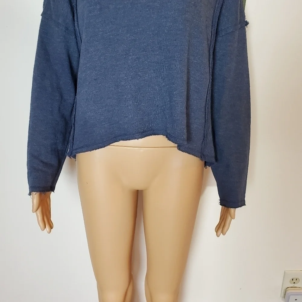 Free People Victorian Lace Crochet Long Sleeve Sweater